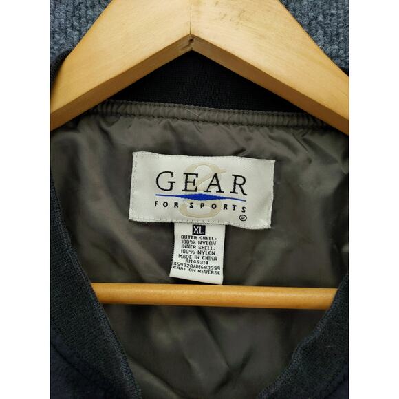 Mens Gear for Sports Pullover Windbreaker SZ XL Black Purdue Embroidered - Picture 10 of 12